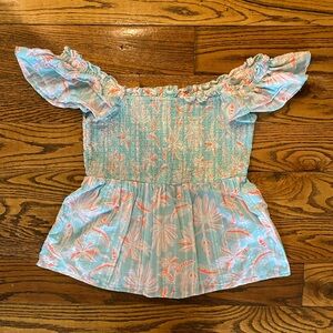 Vineyard Vines Cay Floral Smocked top - Size Small